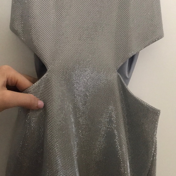 Express silver shimmer mini dress - Picture 5 of 6